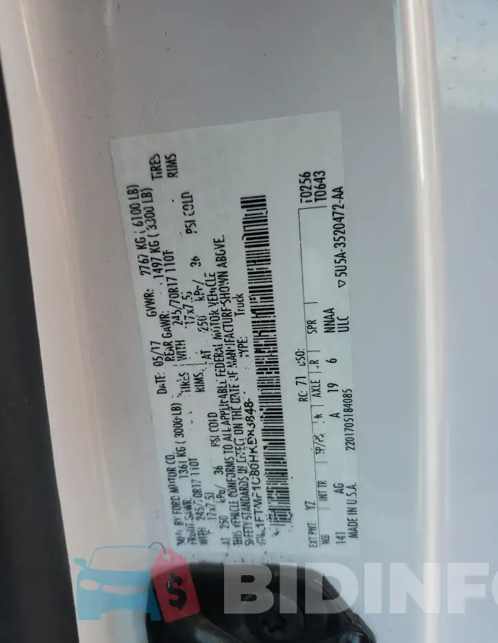 1FTMF1C80HKD83848 Photo# 13
