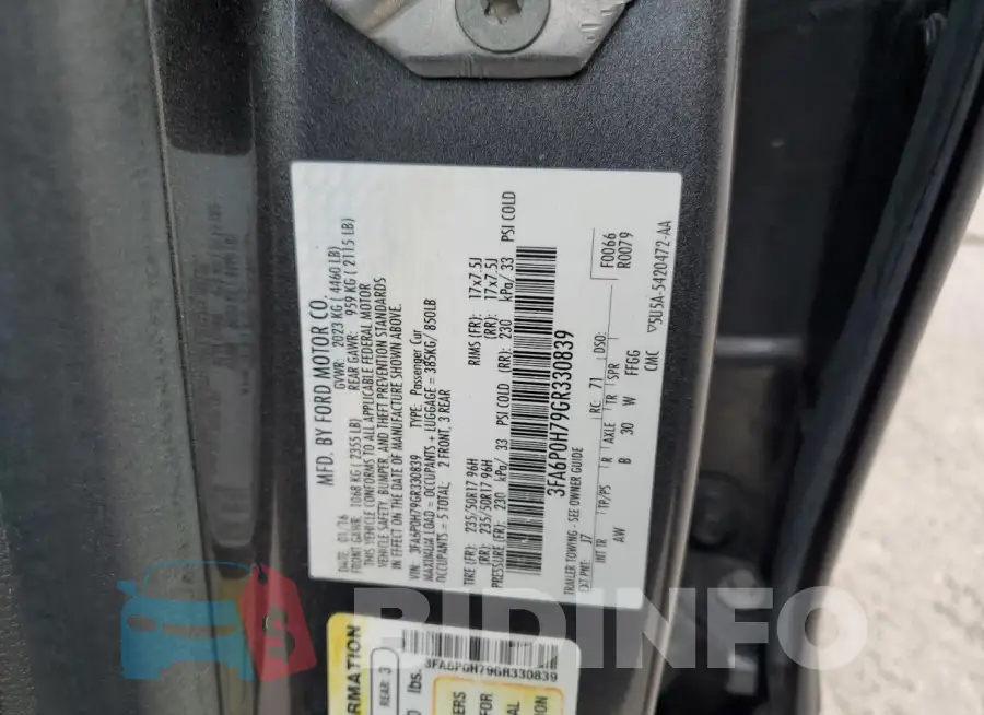 3FA6P0H79GR330839 Photo# 12