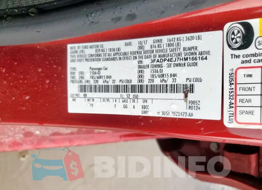 3FADP4EJ7HM166164 Photo# 12