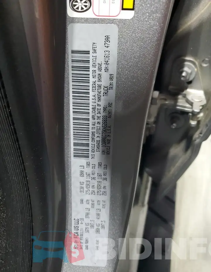 1C6RRECT5KN526833 Photo# 12