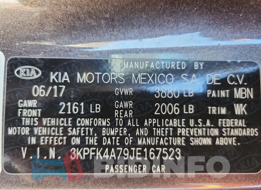 3KPFK4A79JE167523 Photo# 12