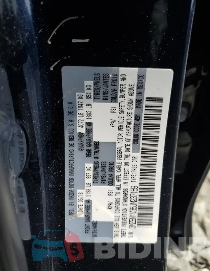 3MZBN1V35JM237159 Photo# 12