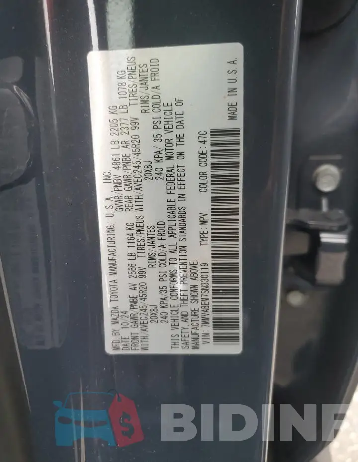 7MMVABEM7SN330119 Photo# 14