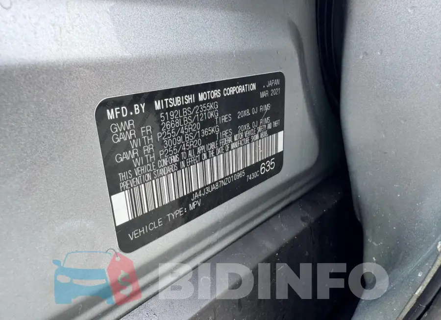 JA4J3UA87NZ010965 Photo# 10