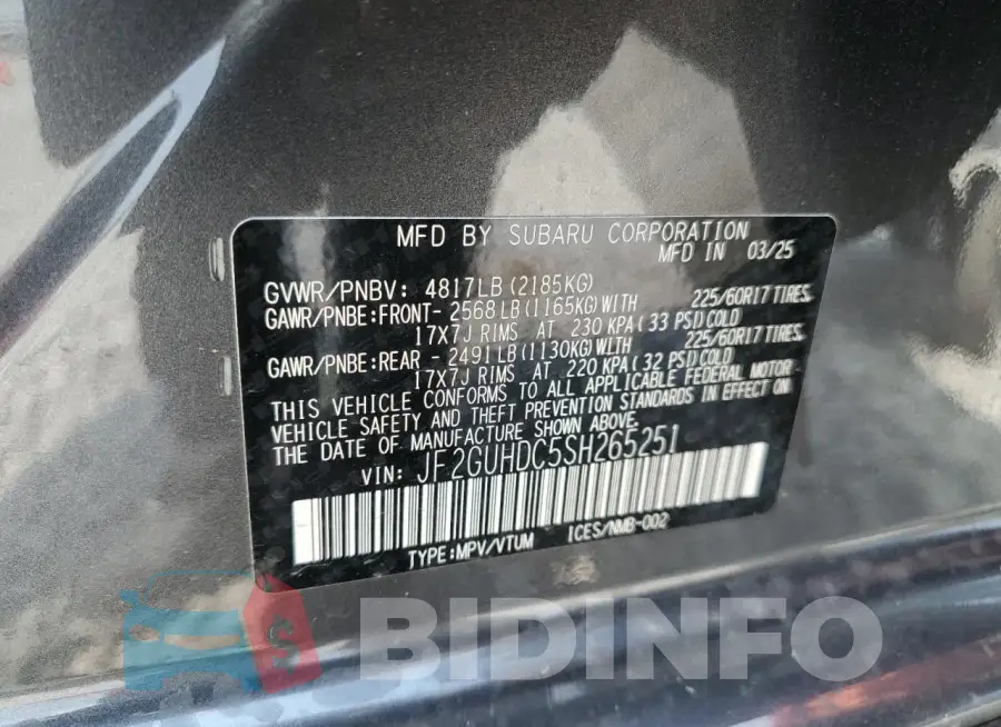 JF2GUHDC5SH265251 Photo# 13
