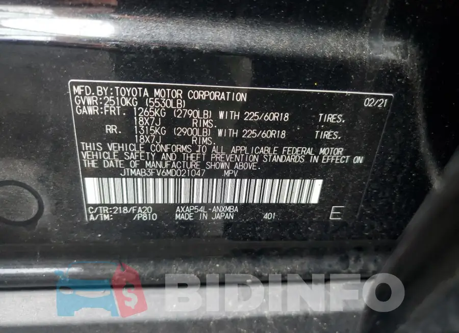 JTMAB3FV6MD021047 Photo# 14