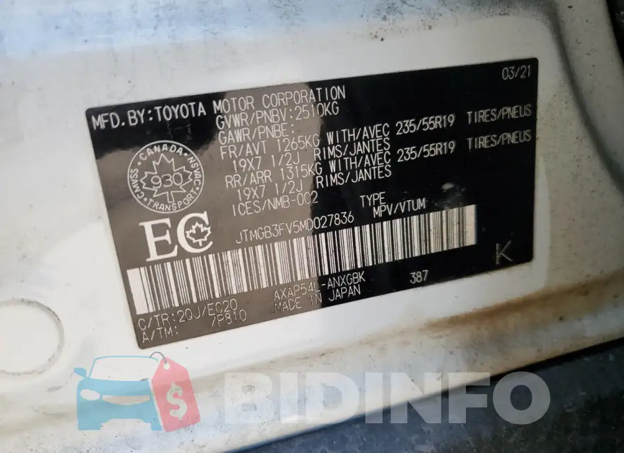JTMGB3FV5MD027836 Photo# 14