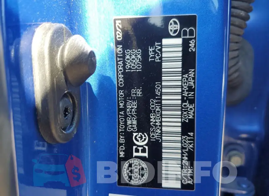 JTNKHMBX0M1114501 Photo# 13