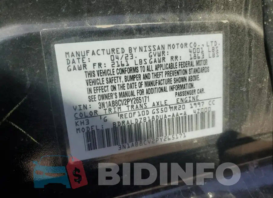 3N1AB8CV2PY265171 Photo# 12