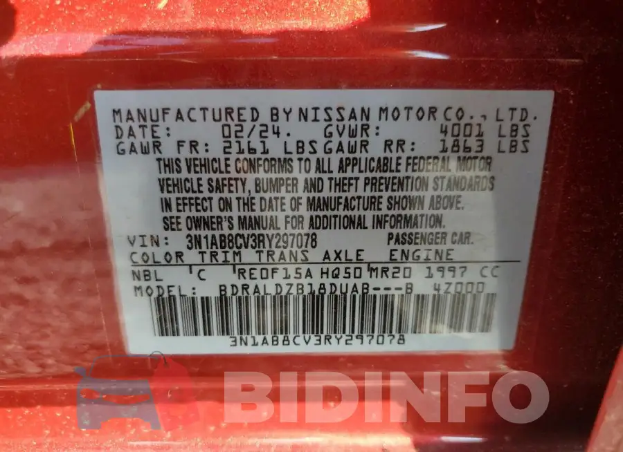 3N1AB8CV3RY297078 Photo# 12