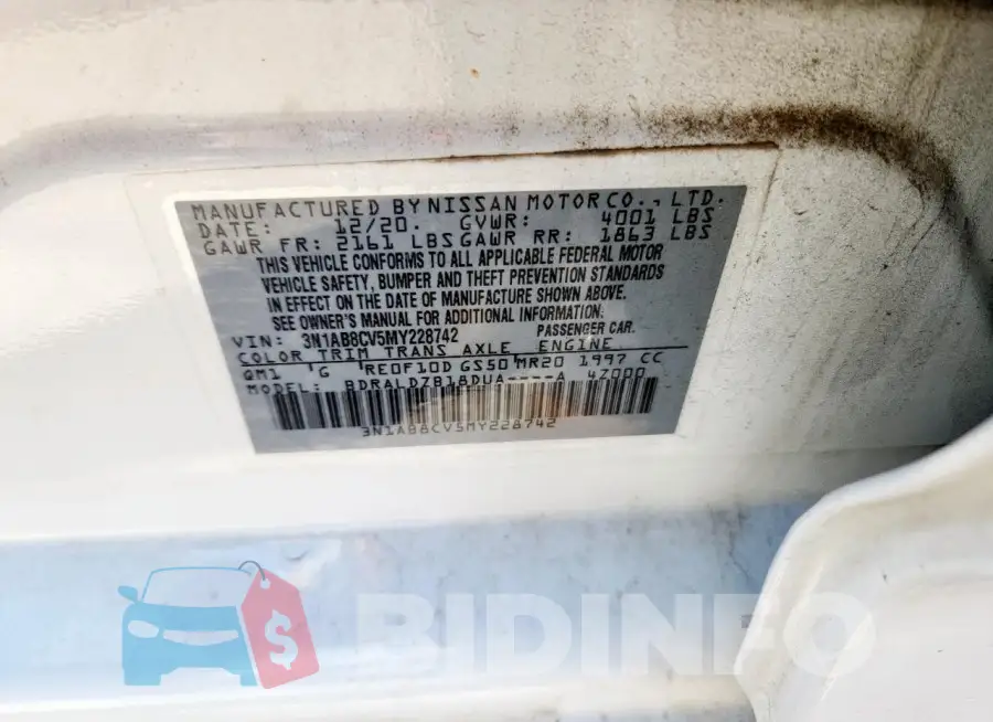 3N1AB8CV5MY228742 Photo# 12