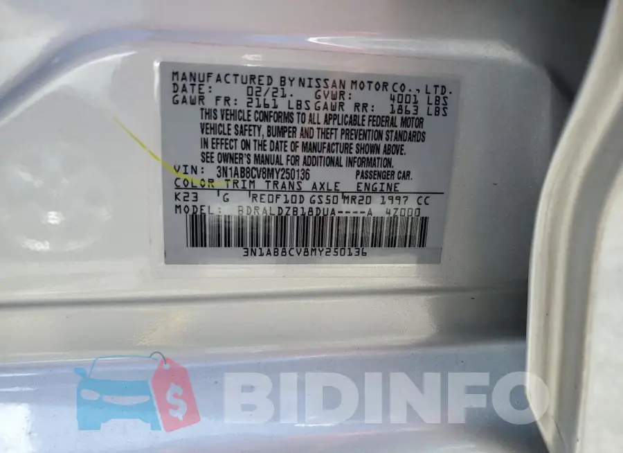 3N1AB8CV8MY250136 Photo# 12