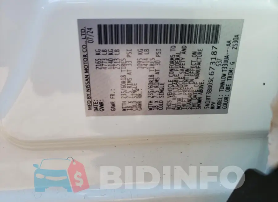 5N1BT3BB0SC673187 Photo# 14