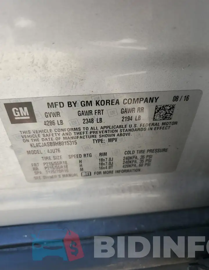 KL4CJASB9HB015315 Photo# 13