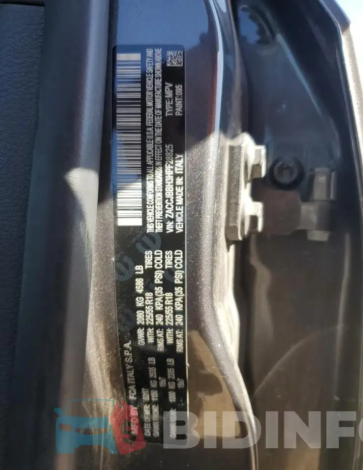ZACCJBBH3HPF28825 Photo# 13