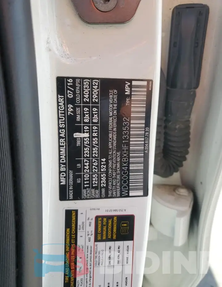 WDC0G4KBXHF133532 Photo# 13