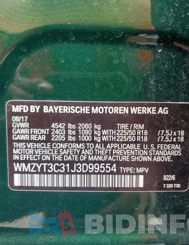 WMZYT3C31J3D99554 Photo# 12