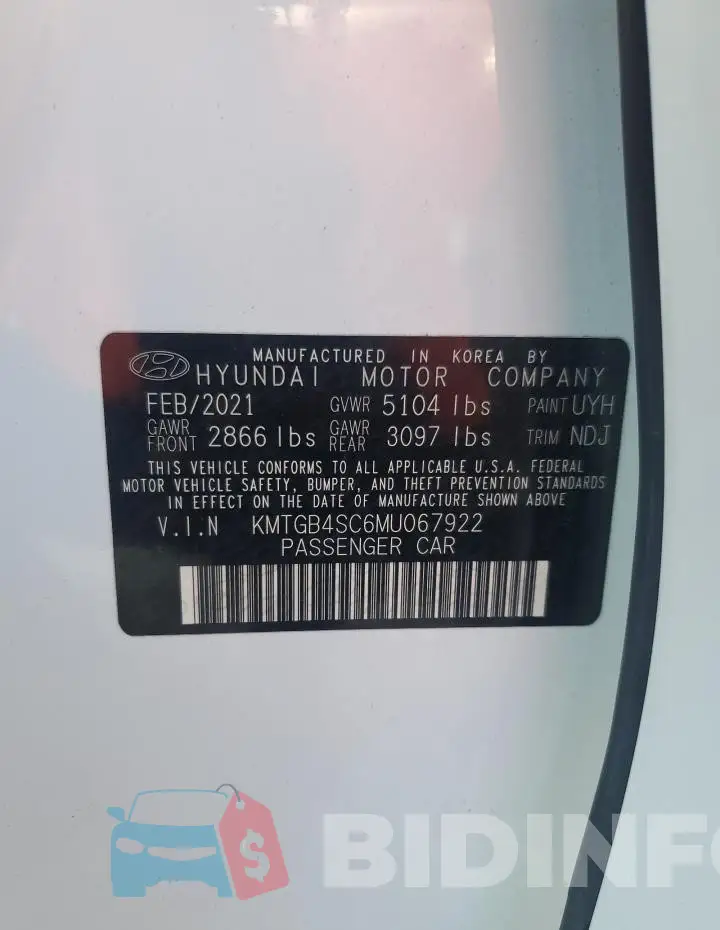 KMTGB4SC6MU067922 Photo# 12