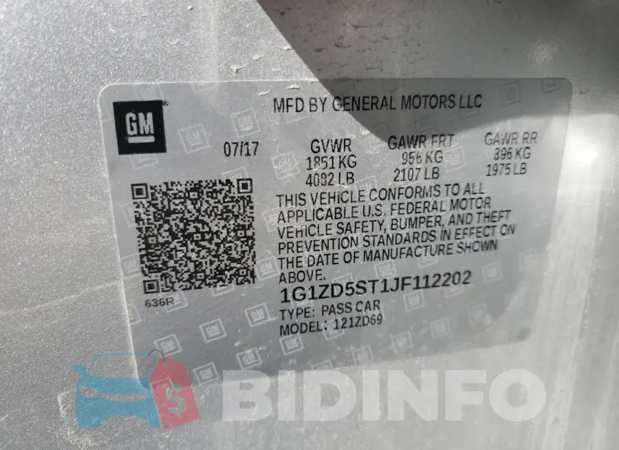 1G1ZD5ST1JF112202 Photo# 12