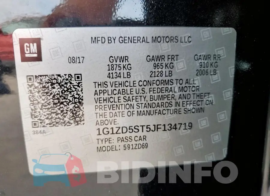 1G1ZD5ST5JF134719 Photo# 12