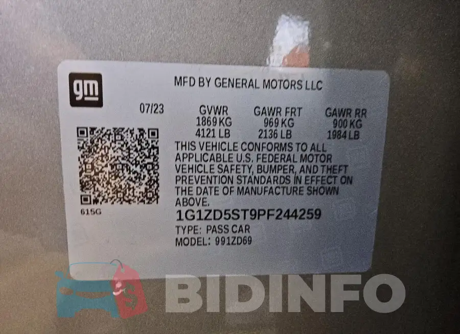 1G1ZD5ST9PF244259 Photo# 12