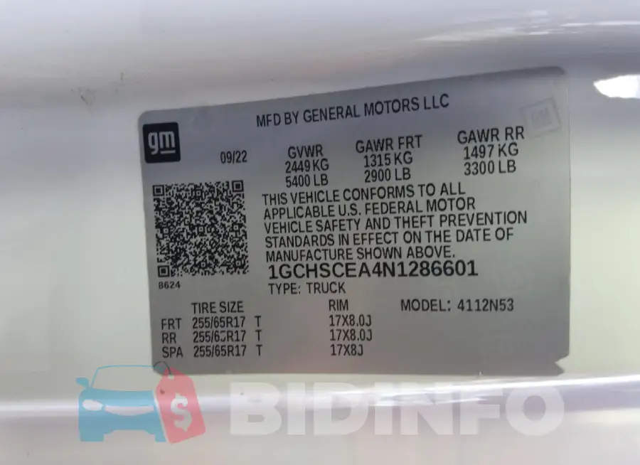 1GCHSCEA4N1286601 Photo# 12