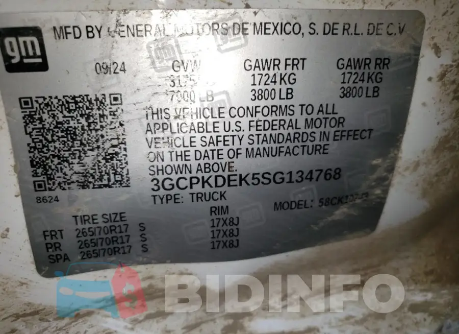 3GCPKDEK5SG134768 Photo# 12
