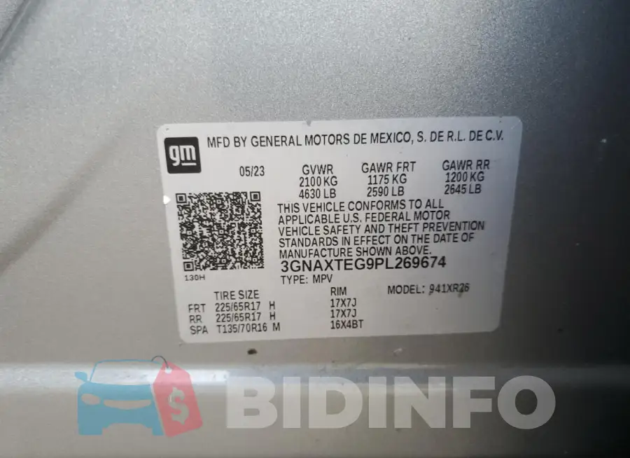 3GNAXTEG9PL269674 Photo# 13