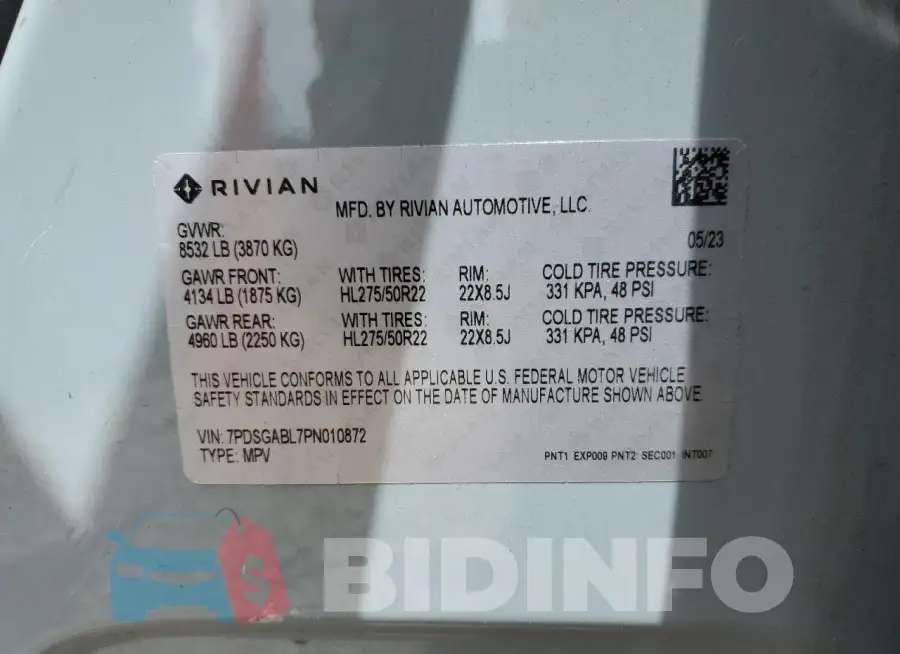 7PDSGABL7PN010872 Photo# 14