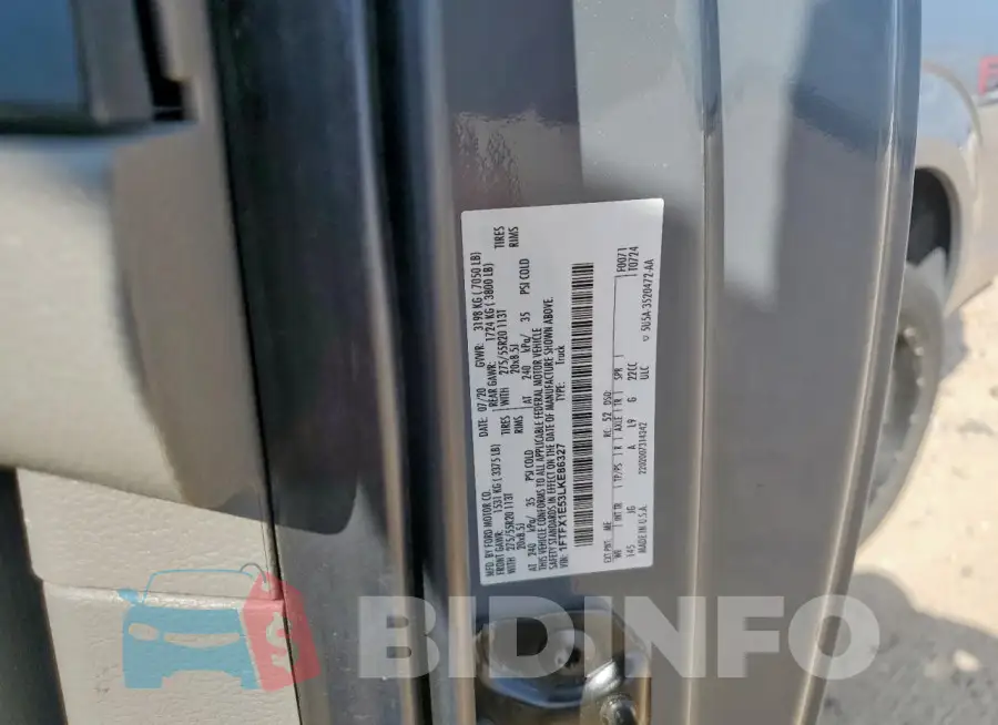 1FTFX1E53LKE86327 Photo# 12