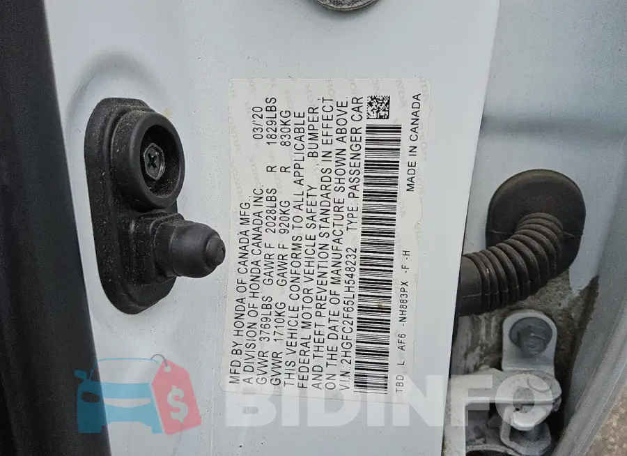 2HGFC2F65LH548232 Photo# 12