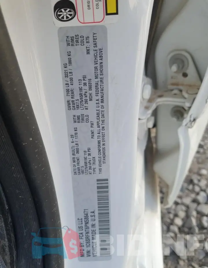 1C6SRFNT6PN586471 Photo# 12