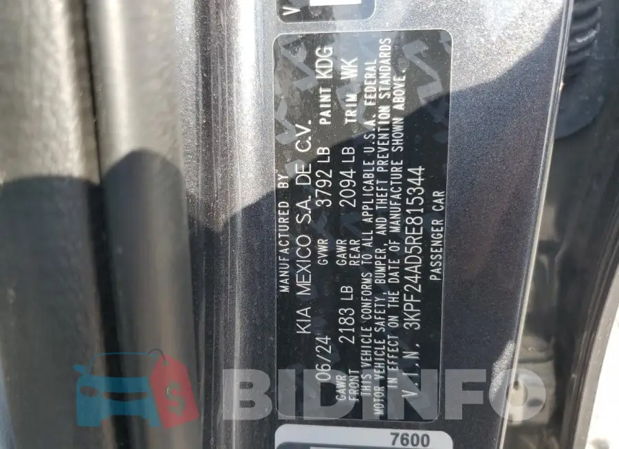 3KPF24AD5RE815344 Photo# 13