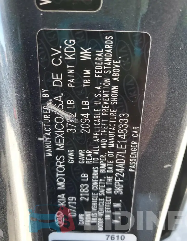 3KPF24AD7LE148333 Photo# 12