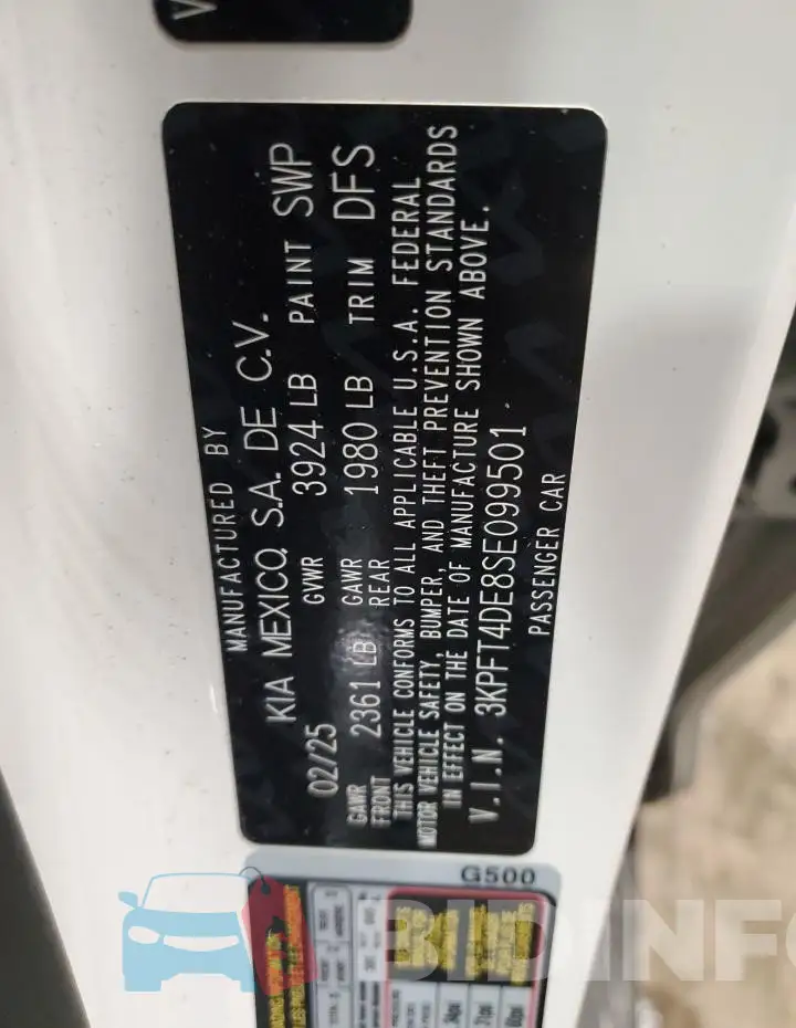 3KPFT4DE8SE099501 Photo# 12