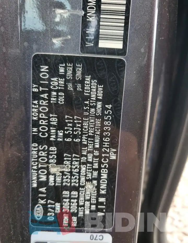 KNDMB5C12H6338554 Photo# 14