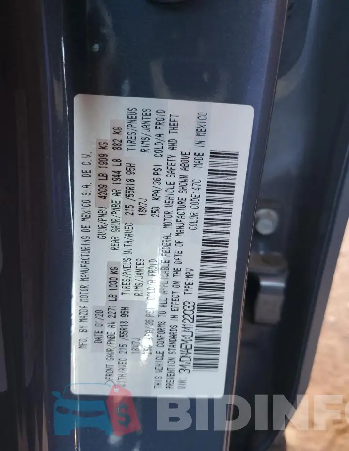 3MVDMAEMXLM122033 Photo# 14