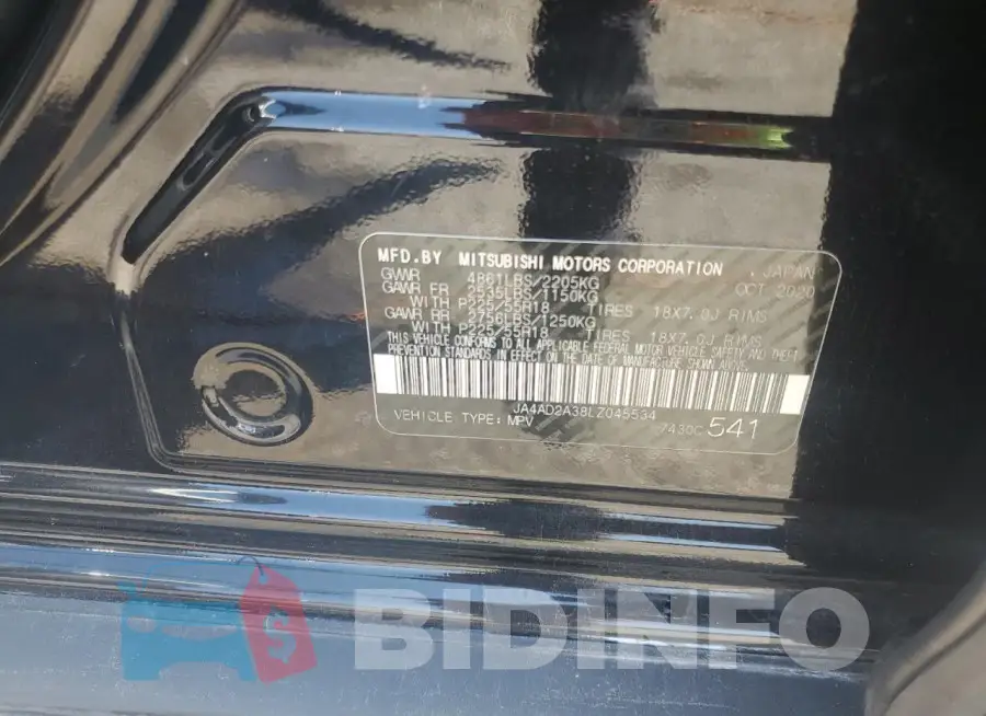 JA4AD2A38LZ045534 Photo# 13