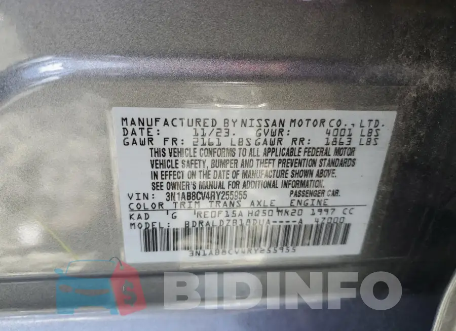 3N1AB8CV4RY255955 Photo# 13