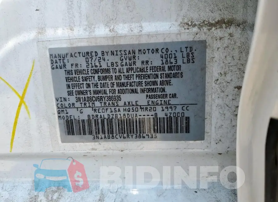3N1AB8CV6RY386935 Photo# 12