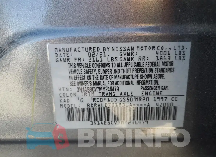 3N1AB8CV7MY246479 Photo# 12