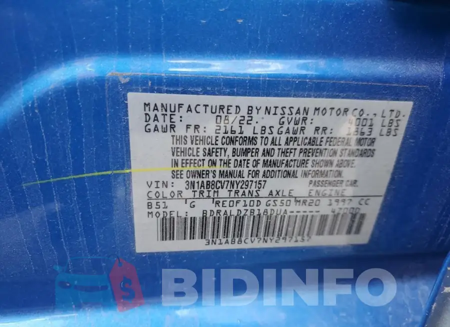 3N1AB8CV7NY297157 Photo# 12