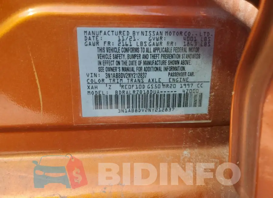 3N1AB8DV2NY212837 Photo# 13