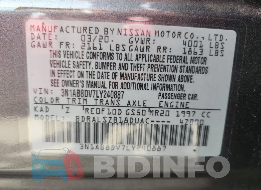 3N1AB8DV7LY240887 Photo# 13
