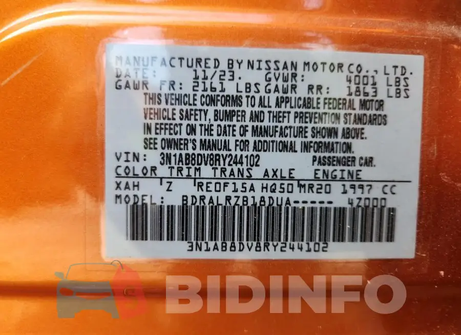 3N1AB8DV8RY244102 Photo# 13