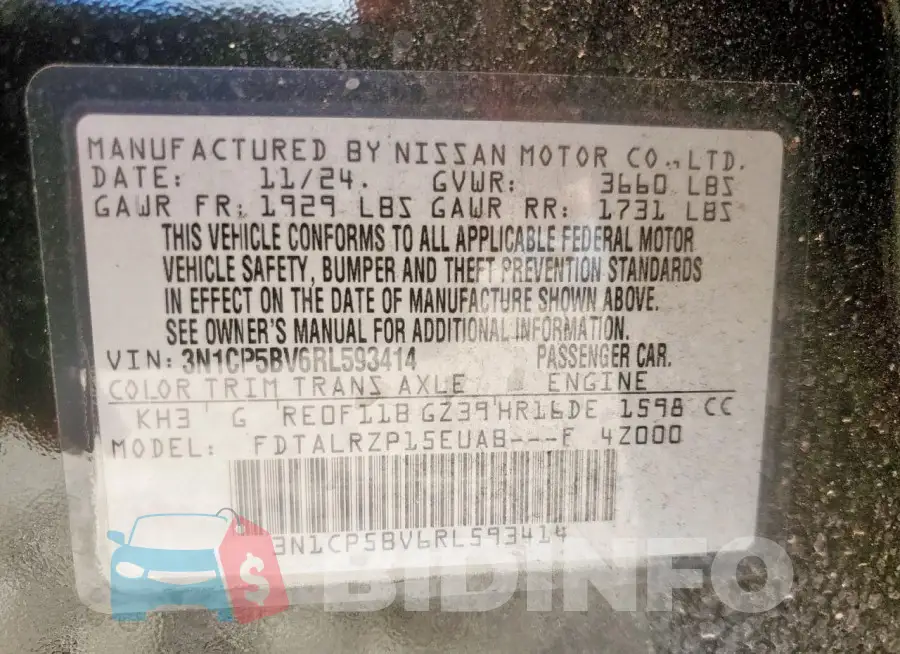 3N1CP5BV6RL593414 Photo# 12