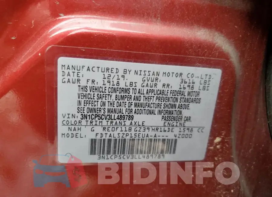 3N1CP5CV3LL489789 Photo# 13