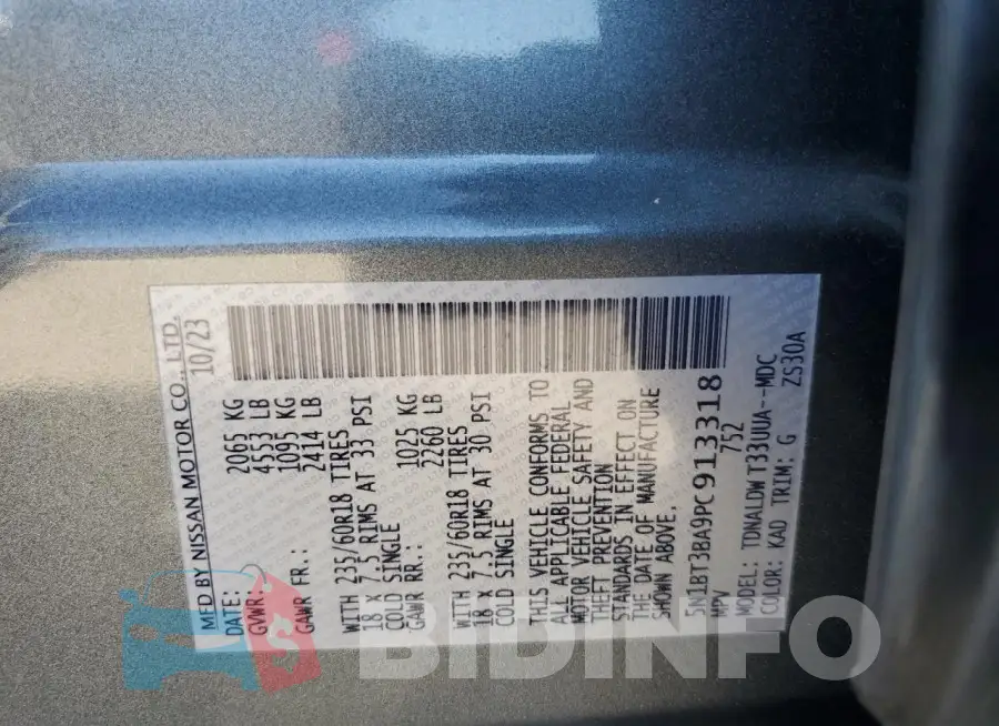 5N1BT3BA9PC913318 Photo# 13