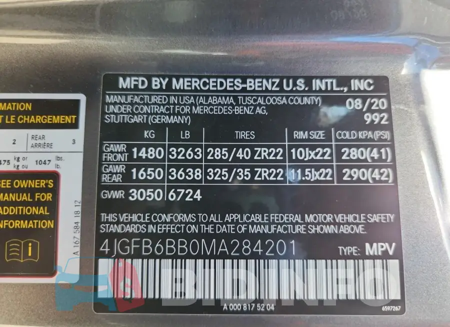 4JGFB6BB0MA284201 Photo# 13