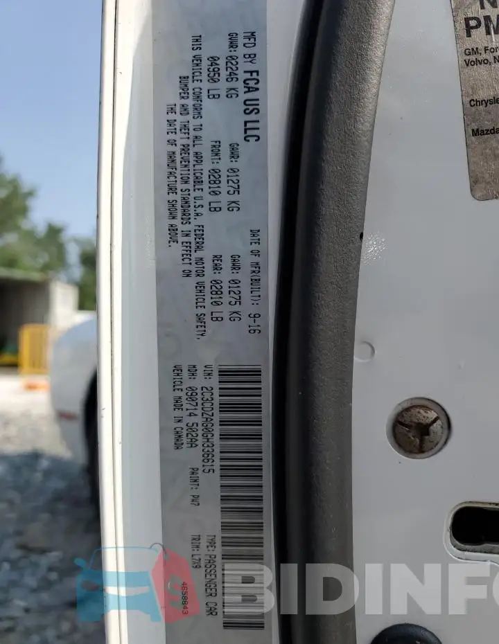 2C3CDZAG0GH336615 Photo# 13